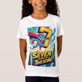 Vier het met deze 7 jaar geweldige t-shirt