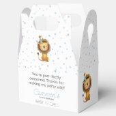 Vier het met een brul! Boy's Lion Verjaardag Bedankdoosjes (Geopend)