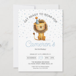 Vier het met een brul! Boy's Lion Verjaardag Kaart