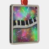 Vier het met Muziek Metalen Ornament (Rechts)