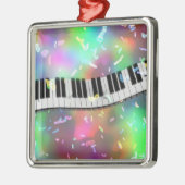 Vier het met Muziek Metalen Ornament (Links)