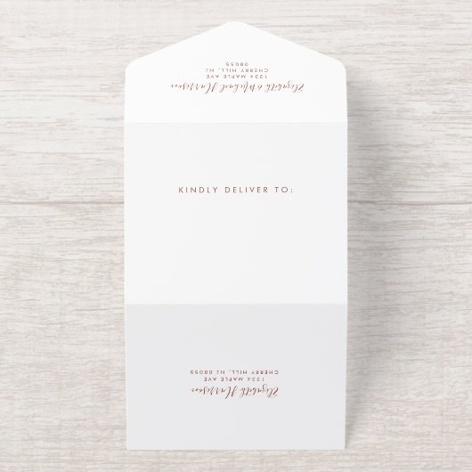 Vier het met ons Black Wedding Reception All In One Uitnodiging (Buiten)