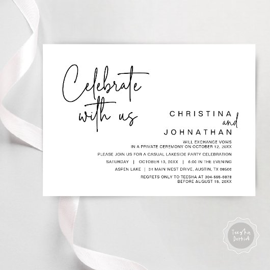 Vier het met ons, Feest na de bruiloft Kaart