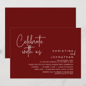 Vier het met ons, Feest na de trouwerij Kaart (Voorkant / Achterkant)