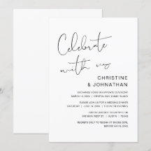 Vier het met ons, moderne trouwdag