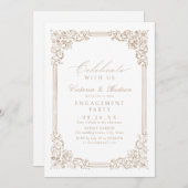 Vier het met ons! Neutraal Verloving Kaart (Voorkant / Achterkant)