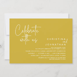 Vier het met ons, Post Huwelijk Elopement Feest  I Kaart