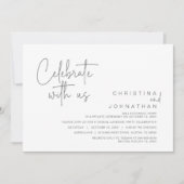 Vier het met ons, Post Huwelijk Elopement Feest In Kaart (Voorkant)