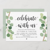 Vier het met ons, Proefhuwelijk diner Kaart (Voorkant / Achterkant)