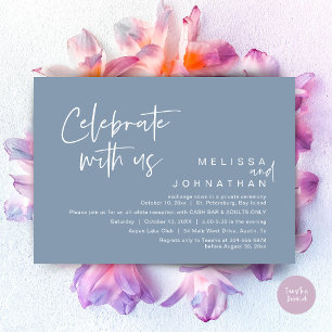 Vier het met ons, Wedding Receptie Cash Bar Kaart