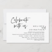 Vier het met ons, Wedding Receptie Cash Bar Kaart (Voorkant)