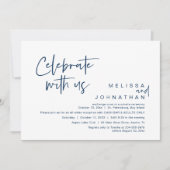 Vier het met ons, Wedding Receptie Cash Bar Kaart (Voorkant)