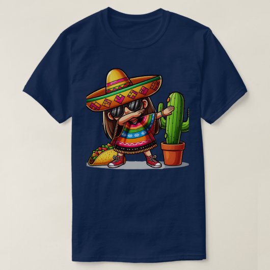 Vier het met onze Dabbing Mexican L T-shirt (Design voorkant)