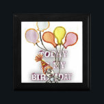 Vier het met onze speelse verjaardagsgroet Happy Cadeaudoosje<br><div class="desc">Vier het met onze speelse verjaardagsgroet: Happy Birthday Broer. Maak de speciale dag van je broer nog leuker met onze speelse verjaardagsgroet: Happy Birthday Bro! Dit grillige ontwerp is voorzien van een grappig stripfiguur met kleurrijke ballonnen, die perfect de vreugde en het gelach van verjaardagsvieringen vastleggen. Waarom kiezen voor een...</div>