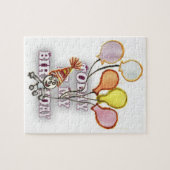 Vier het met onze speelse verjaardagsgroet Happy Legpuzzel (Horizontaal)