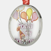 Vier het met onze speelse verjaardagsgroet Happy Metalen Ornament (Links)