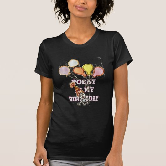 Vier het met onze speelse verjaardagsgroet Happy T-shirt (Voorkant)