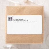 Vier het Monogram Avery Verzendlabel van het Net (Insitu)