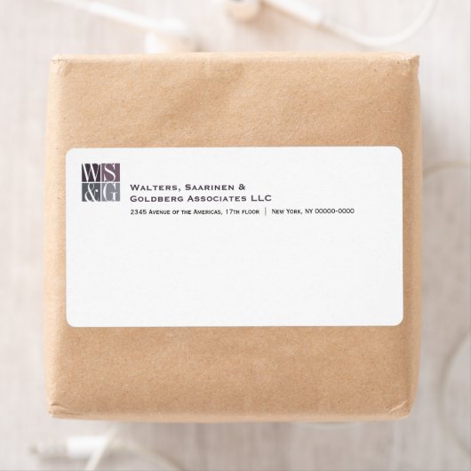 Vier het Monogram Avery Verzendlabel van het Net (Insitu)