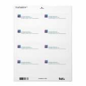 Vier het Monogram Avery Verzendlabel van het Net (Full Sheet)