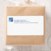 Vier het Monogram Avery Verzendlabel van het Net (Insitu)