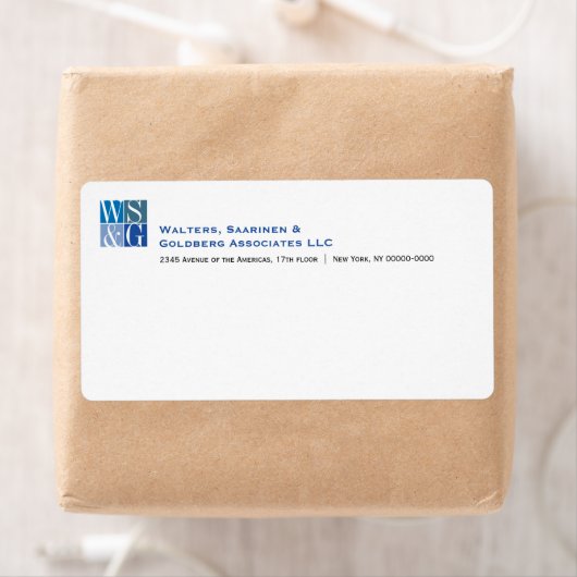 Vier het Monogram Avery Verzendlabel van het Net (Insitu)