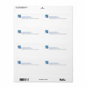 Vier het Monogram Avery Verzendlabel van het Net (Full Sheet)