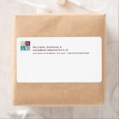 Vier het Monogram Avery Verzendlabel van het Net (Insitu)