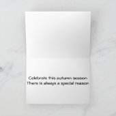 VIER HET *NAJAARSEIZOEN*-ALTJD EEN REDE FEESTDAGEN KAART (Binnen)