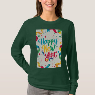 "Vier het nieuwe jaar in kleurrijke stijl" T-shirt