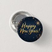 Vier het nieuwe jaar Patches 2026 Ronde Button 3,2 Cm (Voorkant /achterkant)