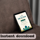 Vier het offerfeest in stijl! Modern illustratief  Kaart