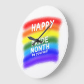 Vier het om jezelf te zijn grote klok (Hoek)