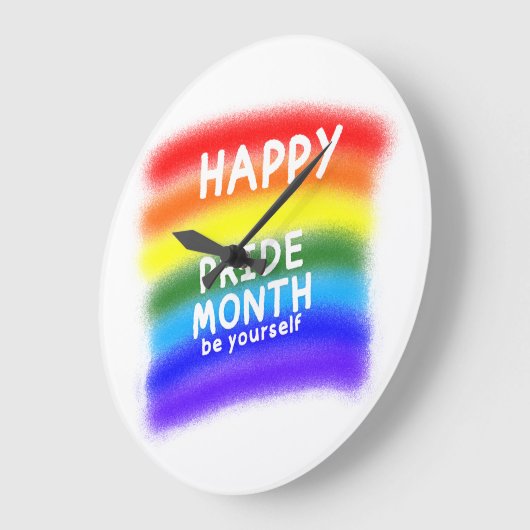 Vier het om jezelf te zijn grote klok (Hoek)