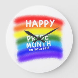 Vier het om jezelf te zijn grote klok