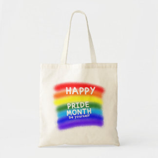 Vier het om jezelf te zijn tote bag
