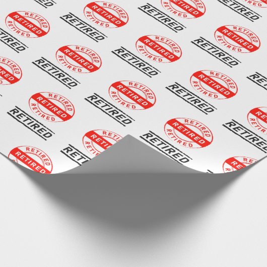 Vier het! papier voor het verpakken van pensioenca (Hoek)