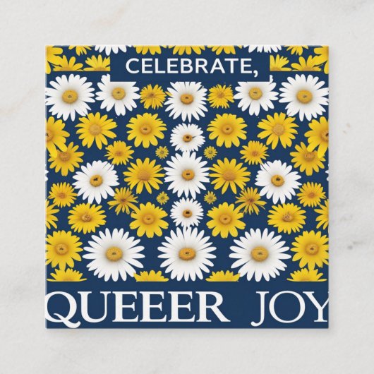 Vier het Queer Joy Visitekaartje - LGBTQ+ (Voorkant)