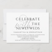 Vier het samen met de pasgetrouwden Elegante Ontva Kaart (Voorkant)