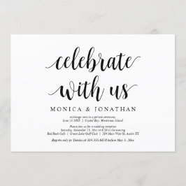 Vier het samen met ons, Moderne Rustieke Trouw Elo Kaart