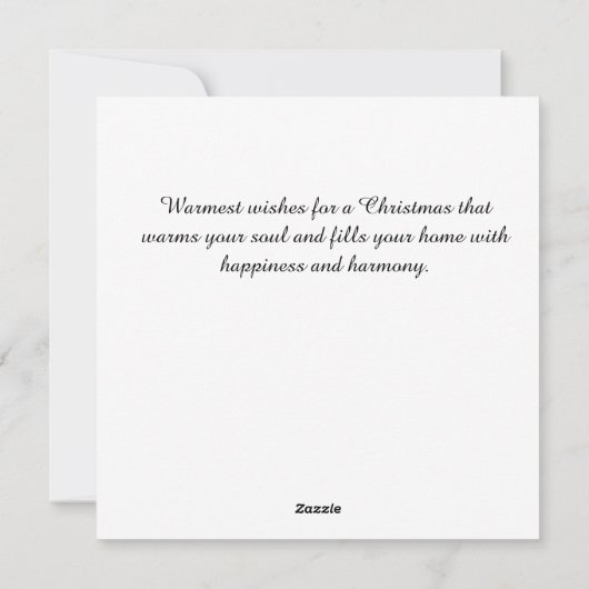 Vier het seizoen in stijl feestdagenkaart (Achterkant)