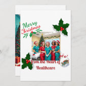 Vier het seizoen met onze feestdagen feestdagenkaart (Voorkant / Achterkant)