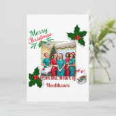 Vier het seizoen met onze feestdagen feestdagenkaart (Staand voorkant)