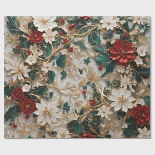 Vier het seizoen met onze Holiday Elegance-oorlog Cadeaupapier (Vlak)