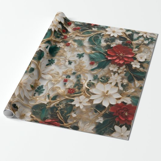 Vier het seizoen met onze Holiday Elegance-oorlog Cadeaupapier (Uitgerold)