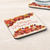 Vier het seizoen van dankbaarheid met onze bier onderzetter (Linkerzijde)