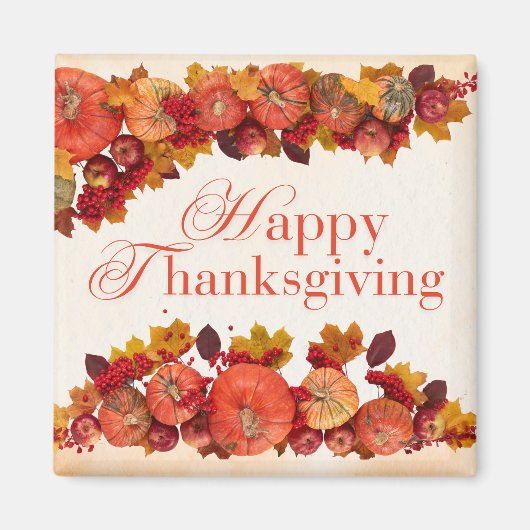 Vier het seizoen van dankbaarheid met onze magneet (Voorkant)