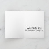 Vier het Seizoen van Licht Feestdagen Kaart (Binnen)