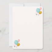 Vier het verjaardagsfeestje van onze kleintje kaart (Achterkant)