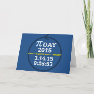Vier Het wenskaart van de pi- Dag 2015 Kaart